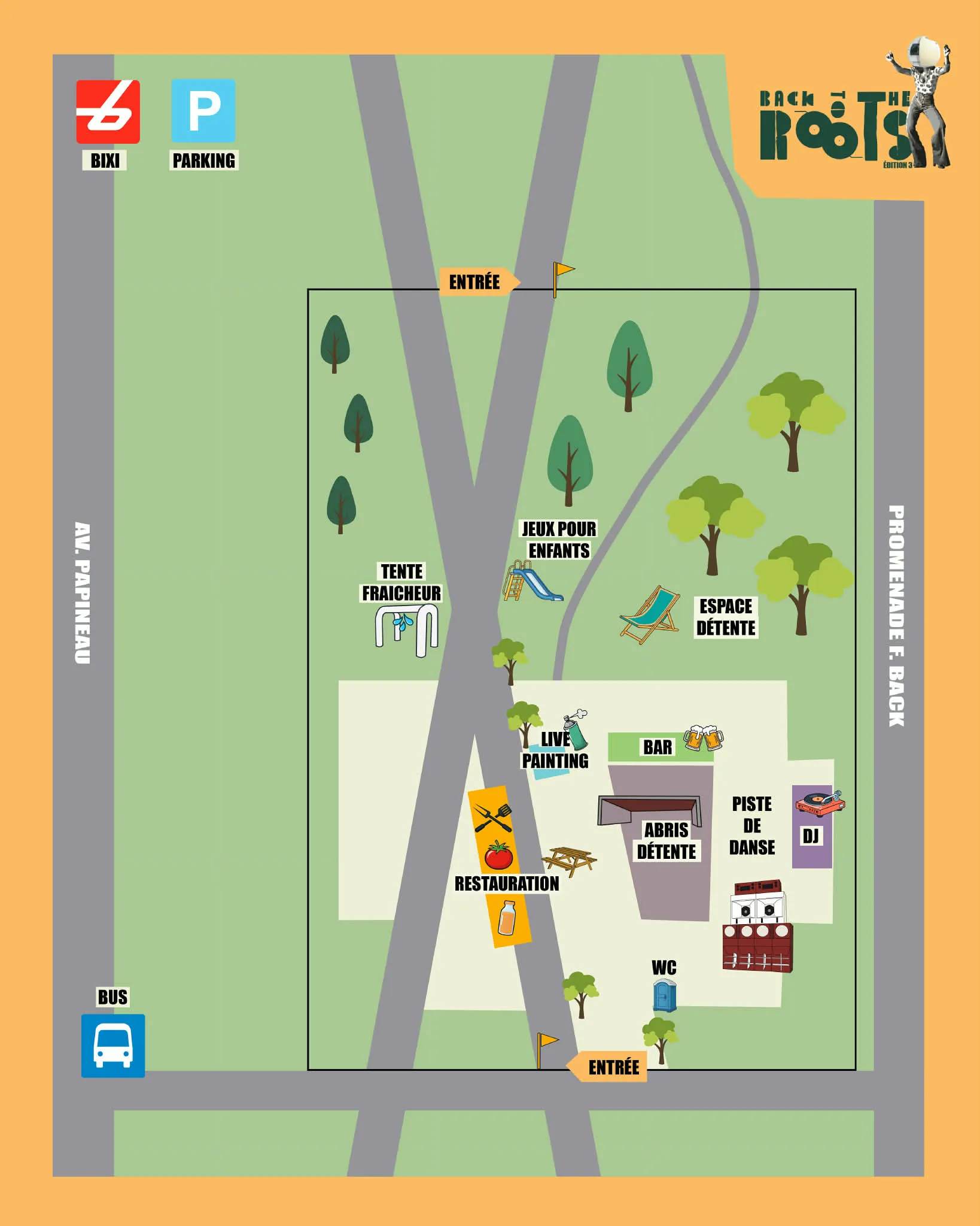 Plan du site Back To The Roots 2026